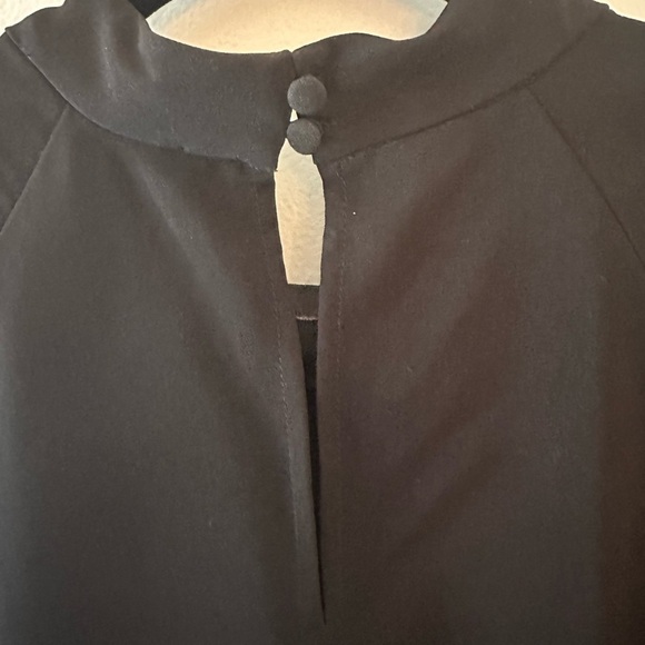 Eloquii Plus Size Black Dress with Ruffled Sleeves - Picture 5 of 9